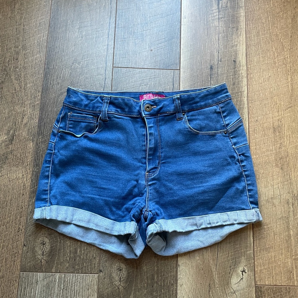 Butt I Love you Wax Jean shorts